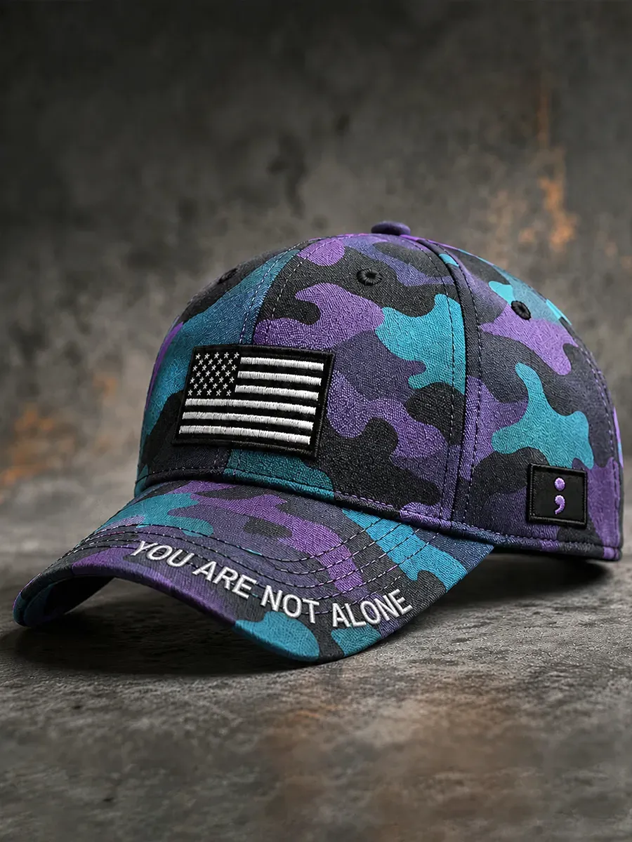 veteran suicide prevention awareness baseball cap