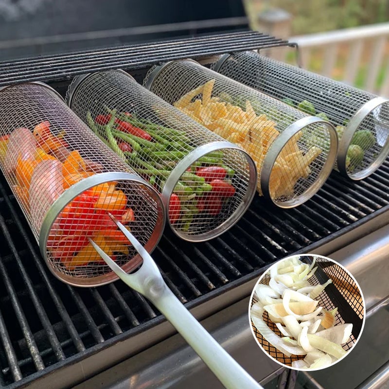 🌈Frühlingsverkauf 49% Rabatt🔥-Rollbarer Grillkorb