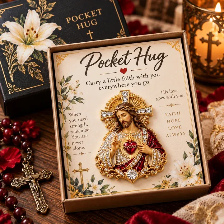 Sacred Heart Pocket Hug