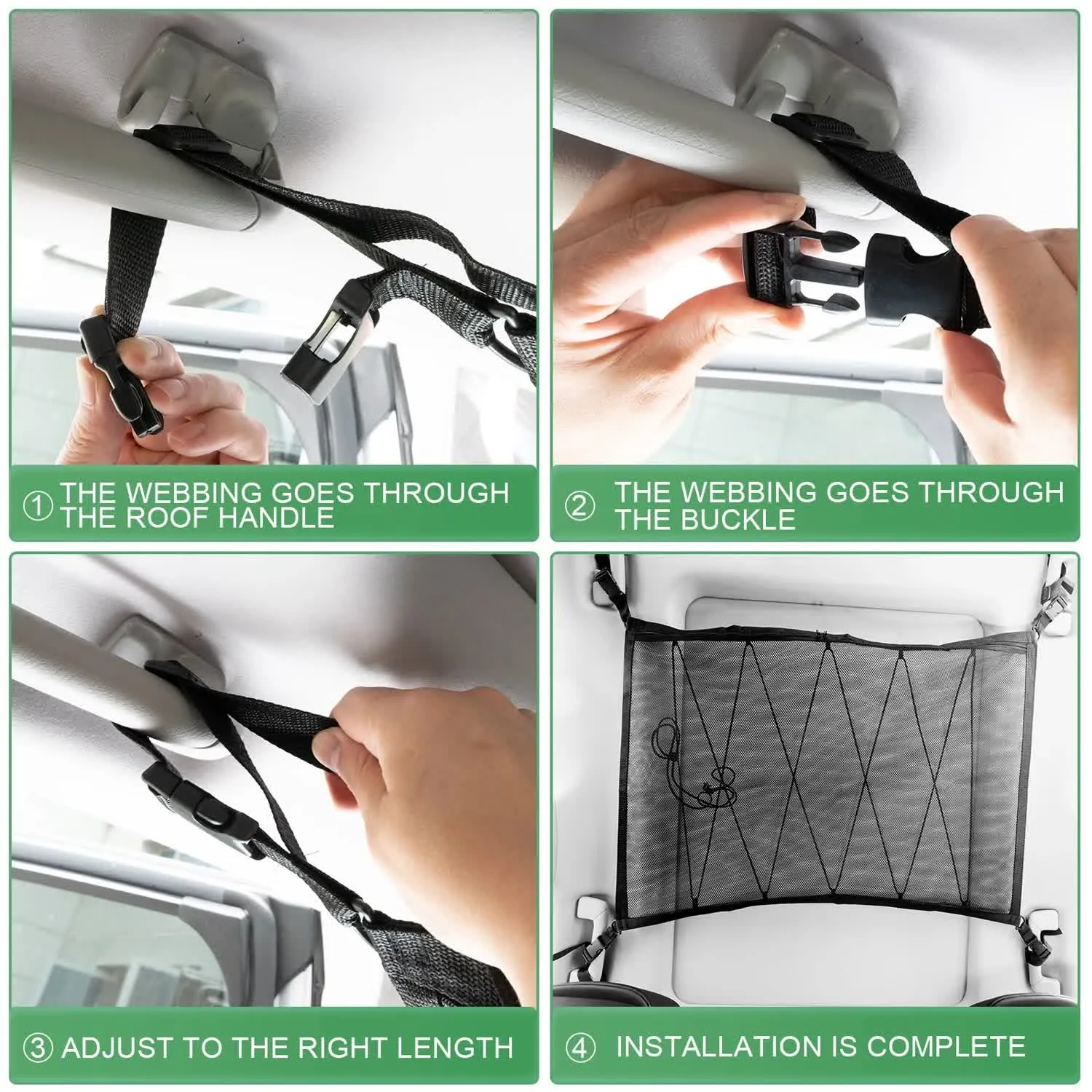 Four-step roof handle installation guide