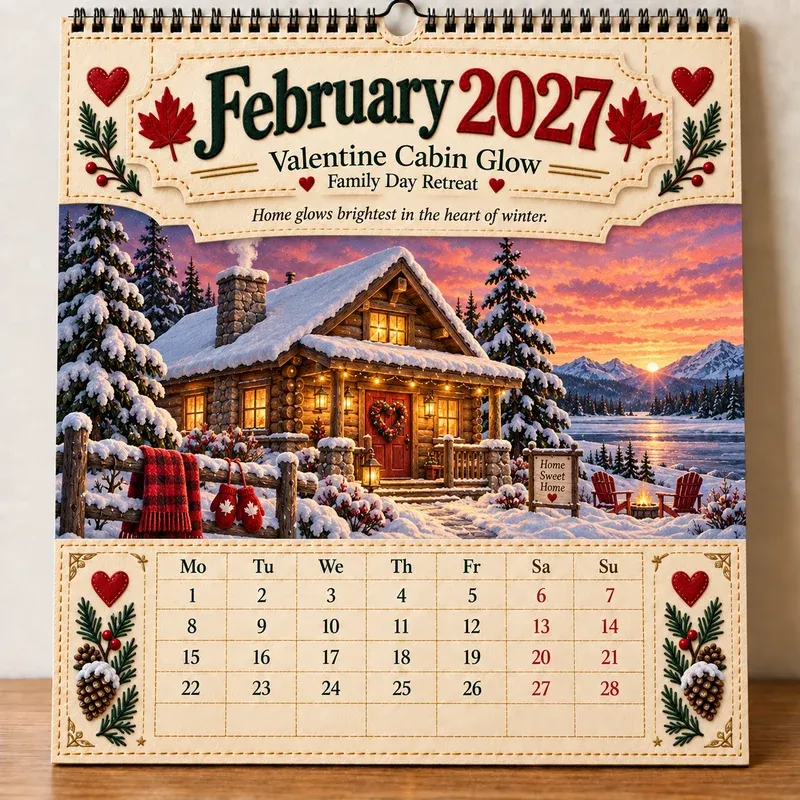 February 2027 Canada Calendar