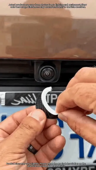Universal backup camera rain shield installation and demonstration