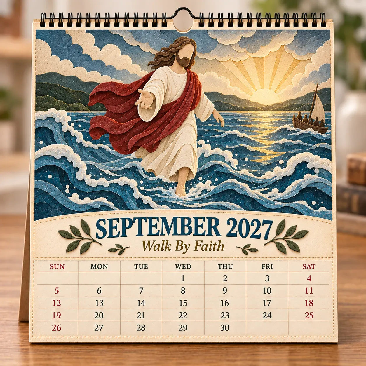 September 2027 Walk By Faith calendar page