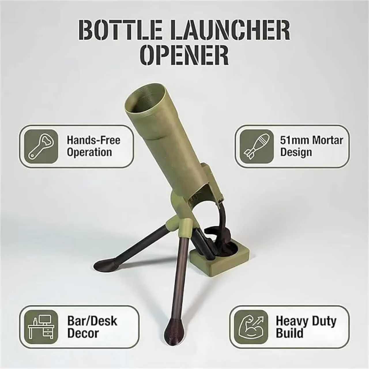 Bottle launcher opener feature overview