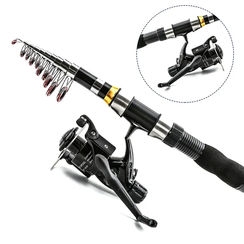 Fiberglass fishing rod construction and fishing setup