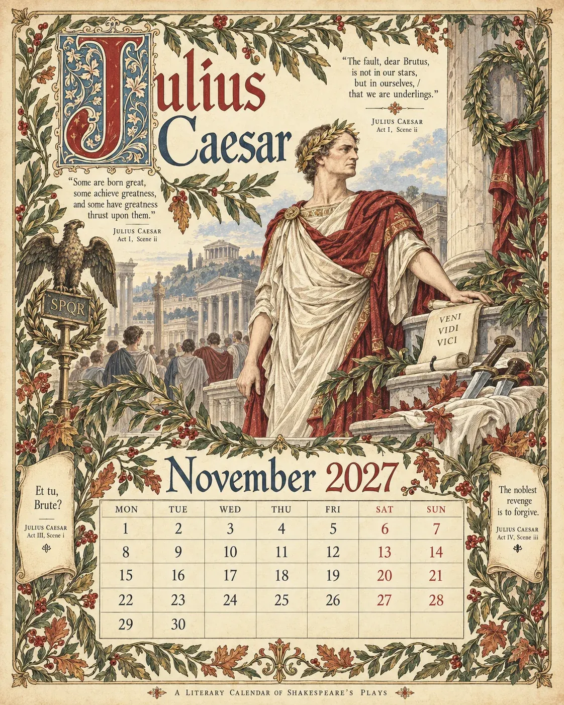 November โ Julius Caesar