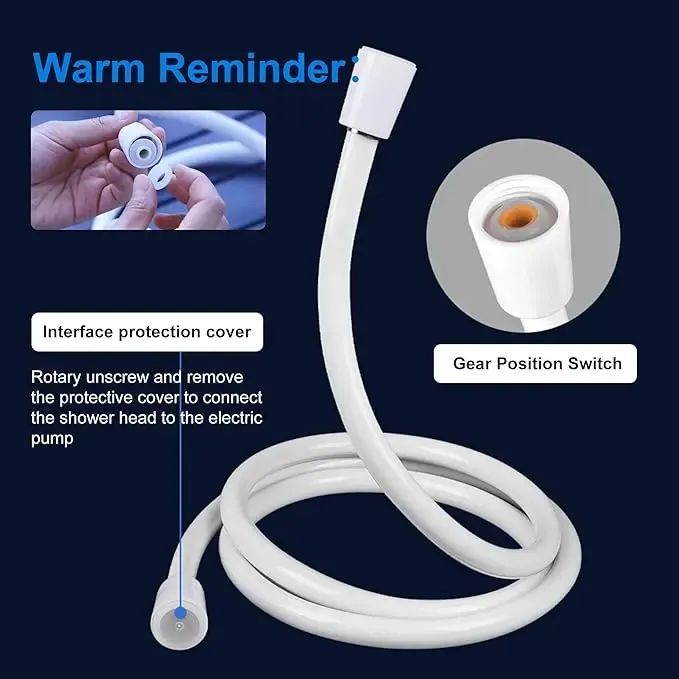 Product Introduction of Portable shower, handheld electric shower, outdoor shower equipment for camping and hiking, pet cleaning, car washing, camping equipment, camping supplies, travel accessories, apartment shower tools 6