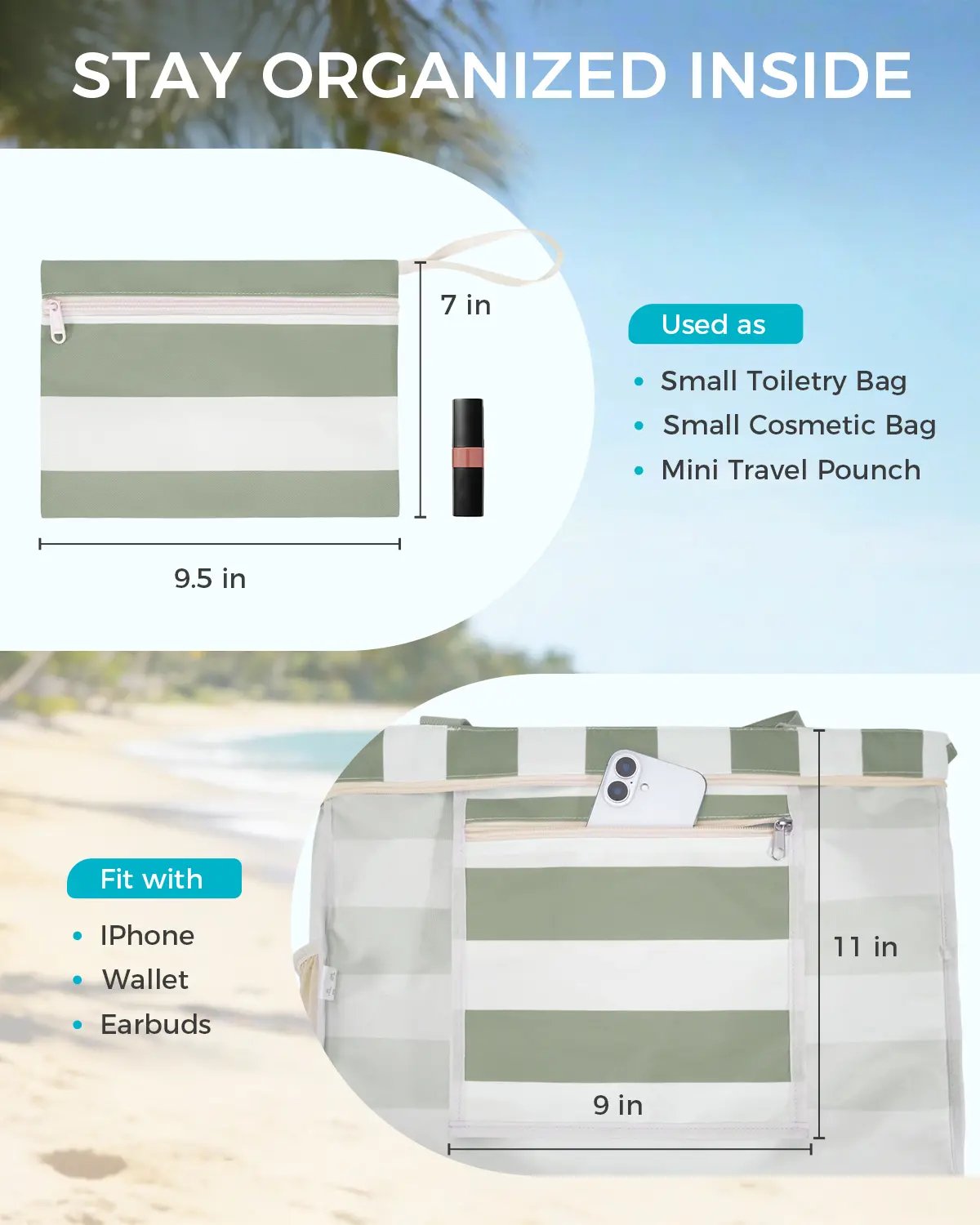 Exterior Access Pockets and Zipper