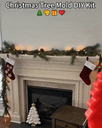 Christmas tree DIY casting mold demonstration