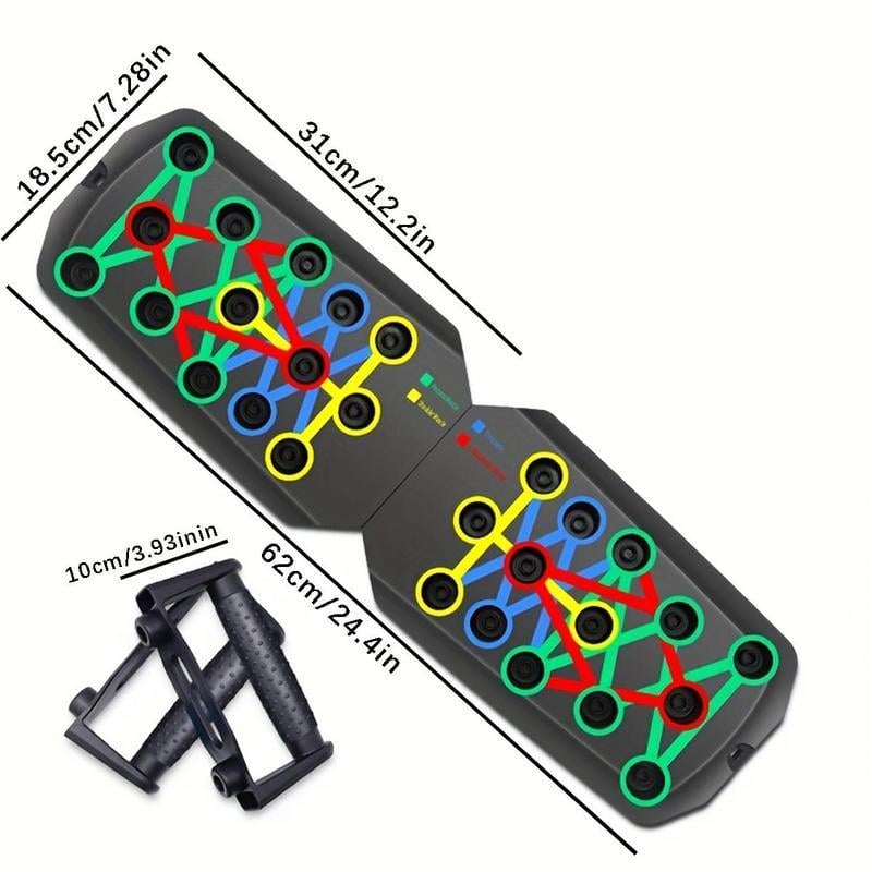 Product Introduction of 【Upgraded Version】Push-up Board, 1 Set Push-up Training Board, Home Push-up Training Board, Pull bar, Chest Muscle Abdominal Muscle Training Equipment for Men & Women, push board, Fitness Enthusiasts, Upper Body Strength, Portable Design 8