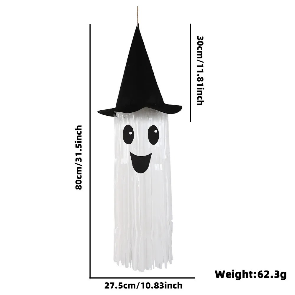 Black hat light-up tassel ghost dimensions