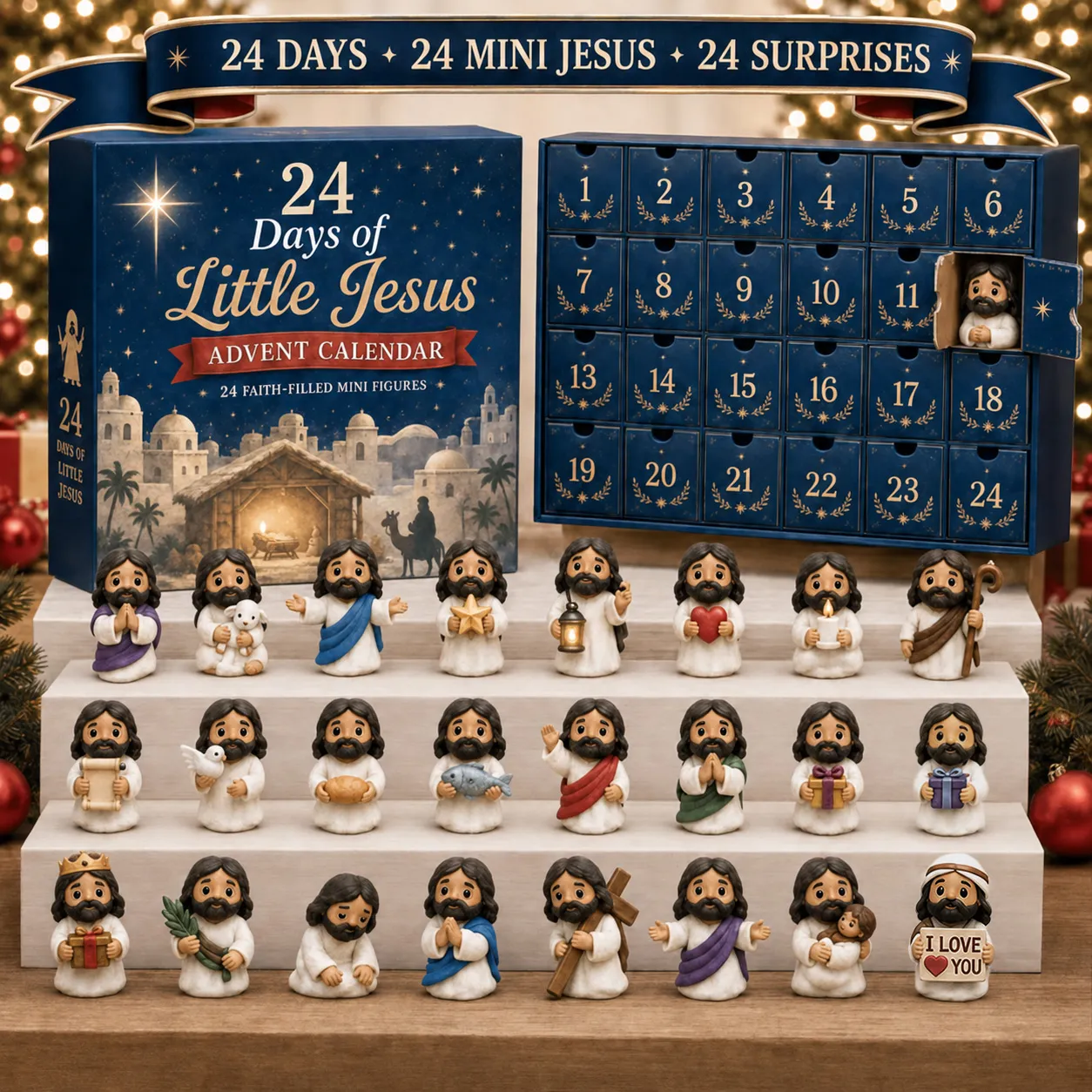 24 Days of Little Jesus Advent Calendar Christmas countdown