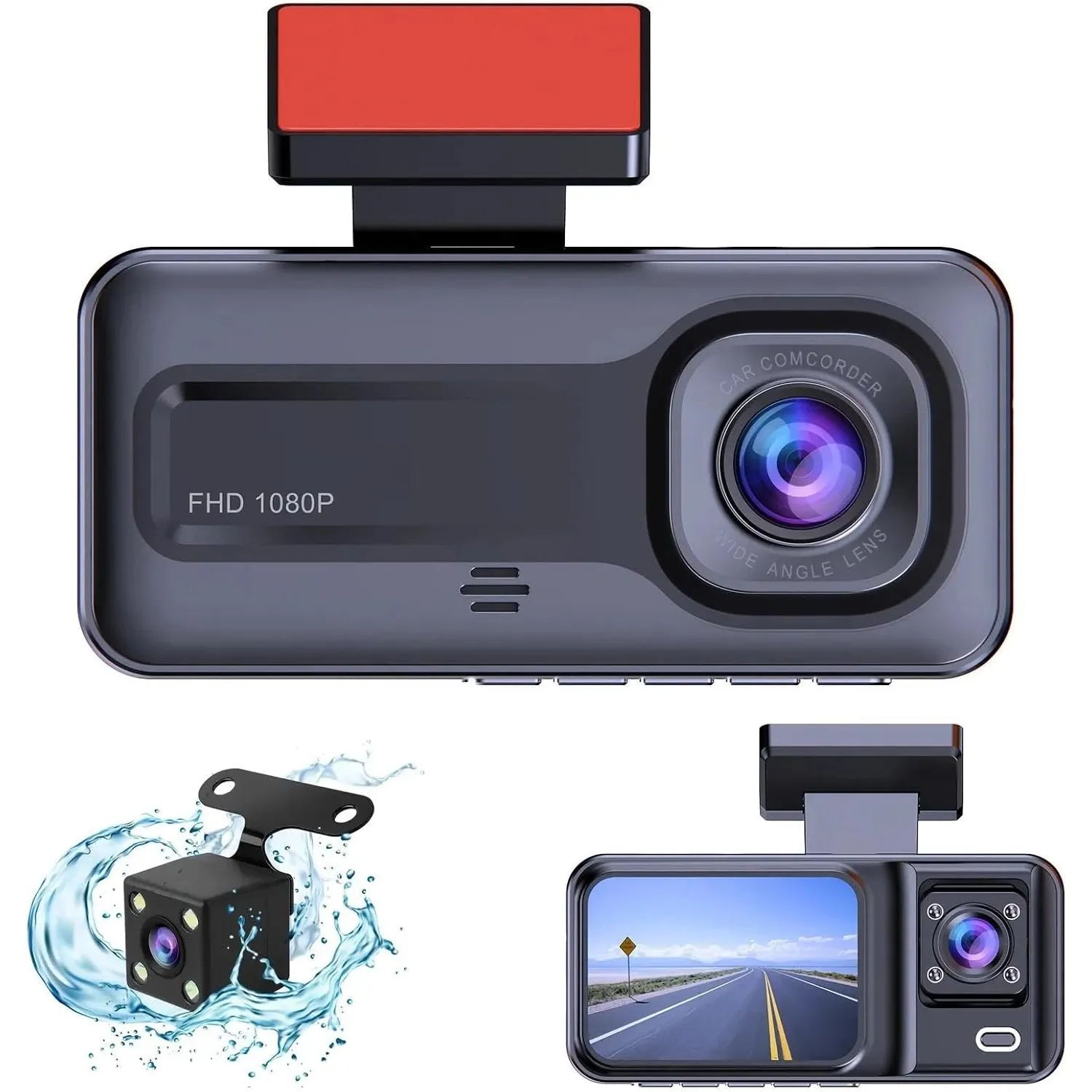 Dash cam and included camera components