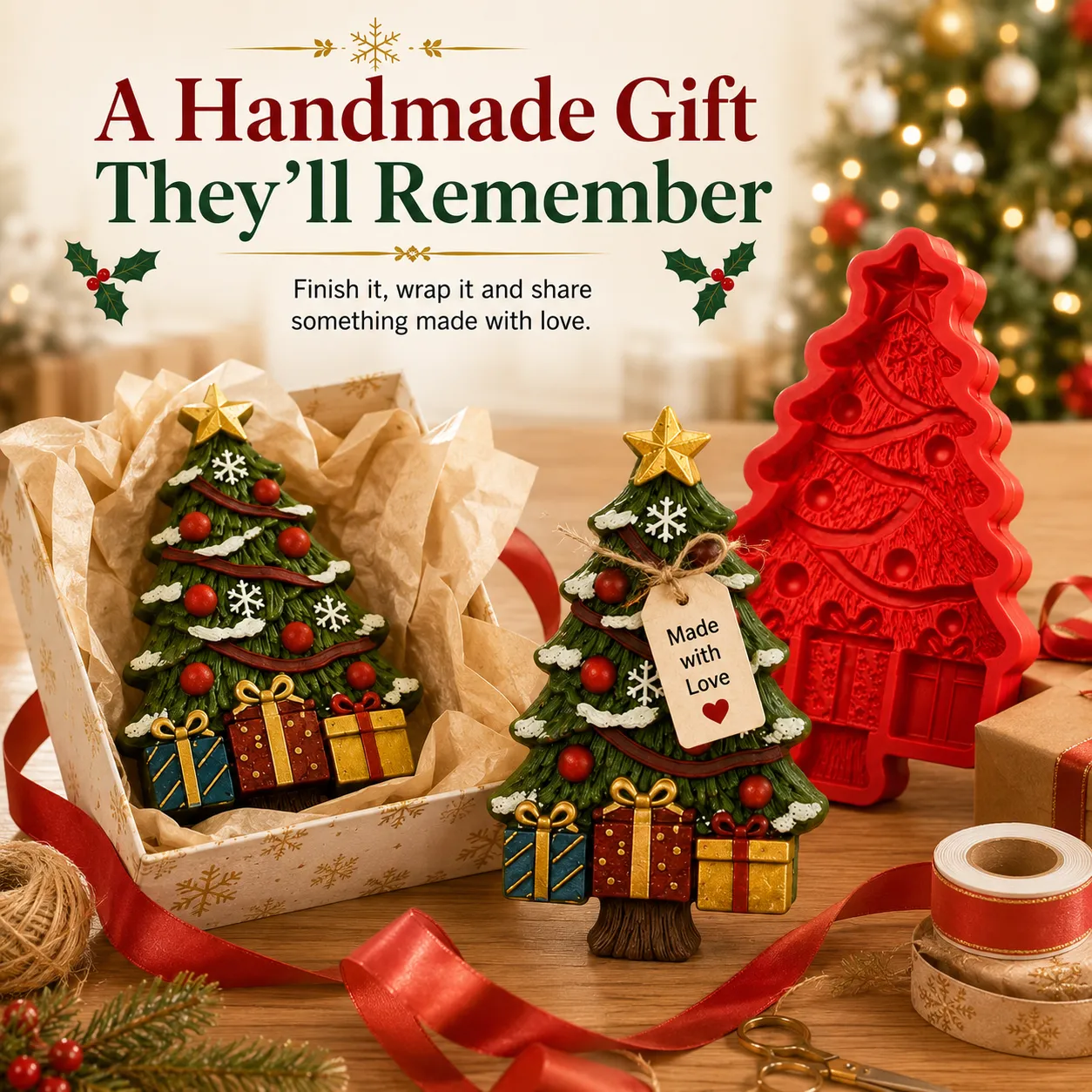Handmade Christmas tree gift