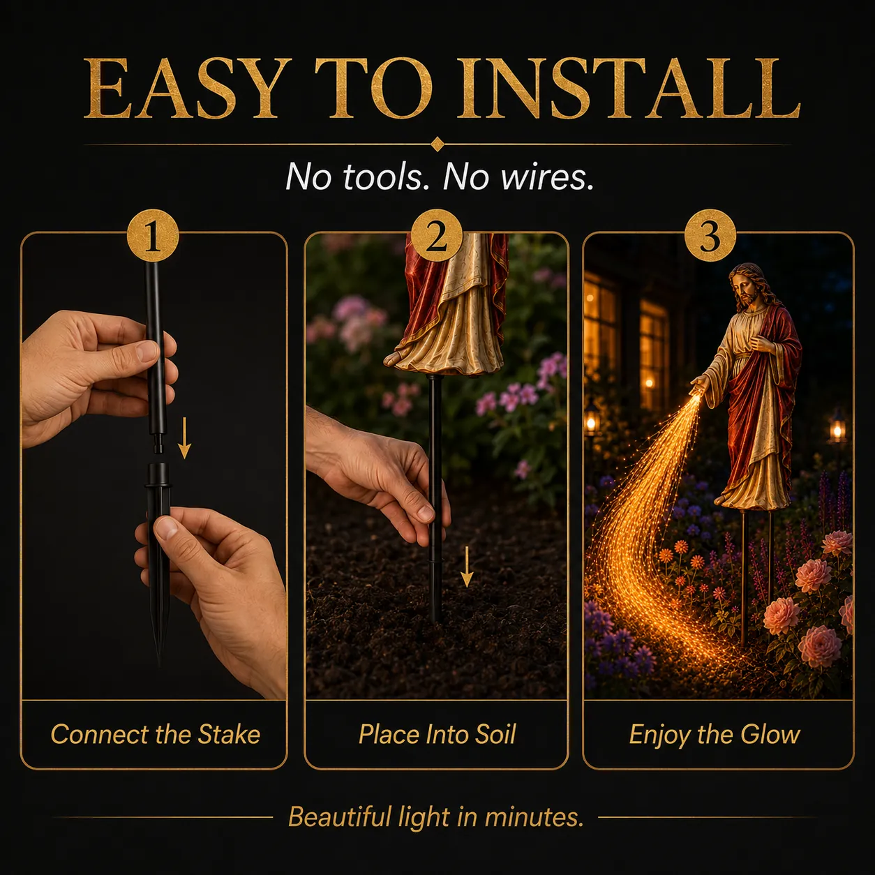 IP65 Outdoor Solar Garden Light
