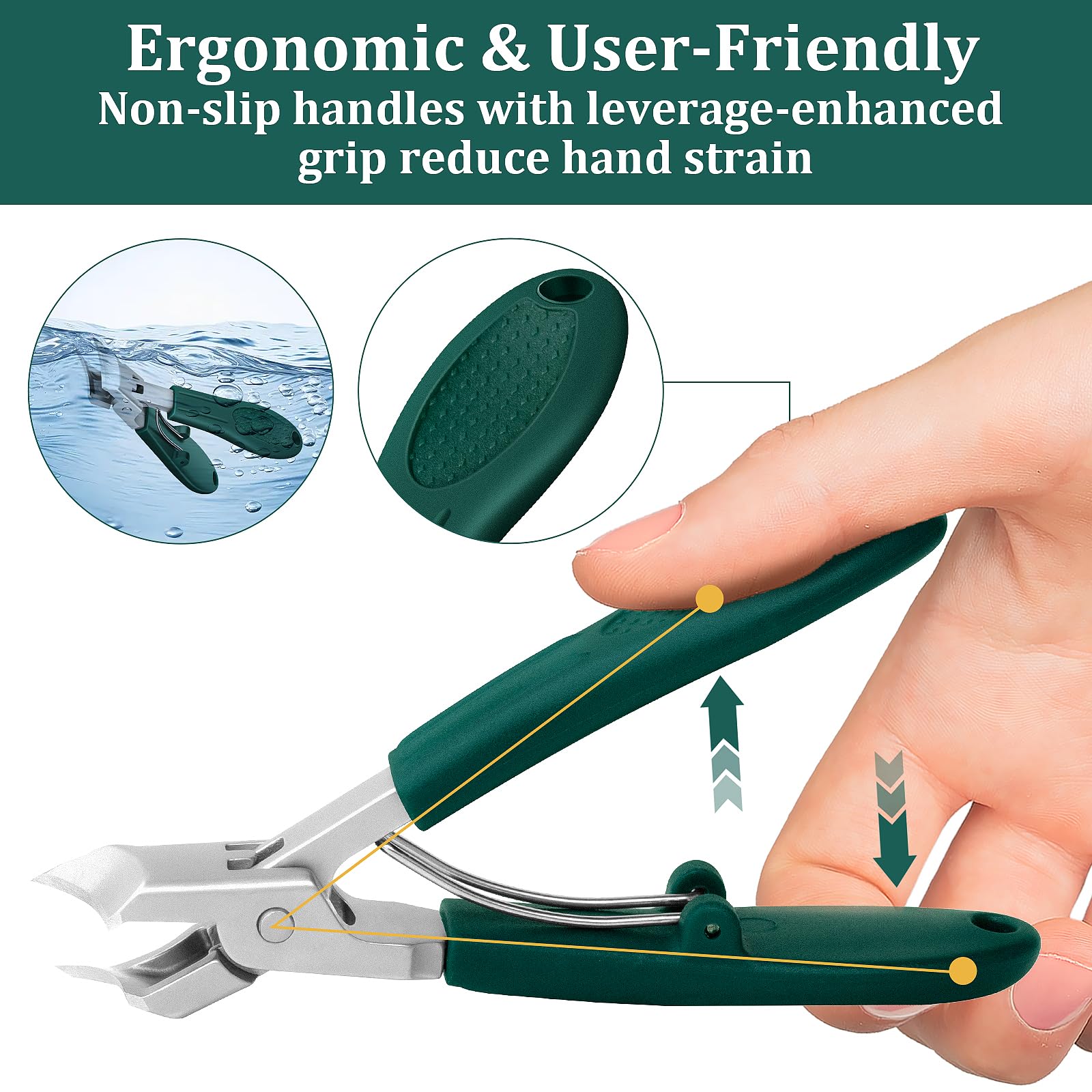 Ergonomic Non-slip Long Handle