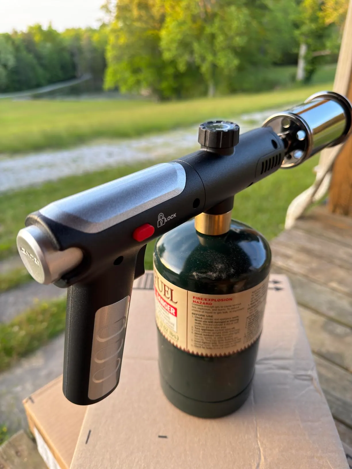 Polite flamethrower