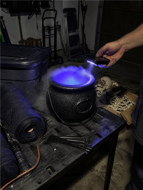 Casual garage prop test with the cauldron fogger