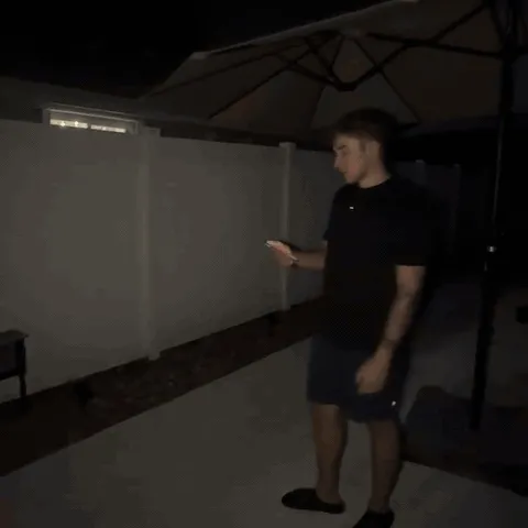 Solar spotlight color demonstration