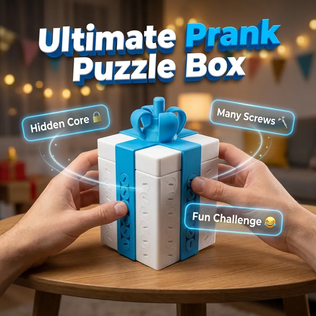 Novelty screw prank gift box