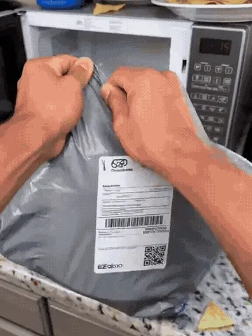 Microwave splatter cover in use