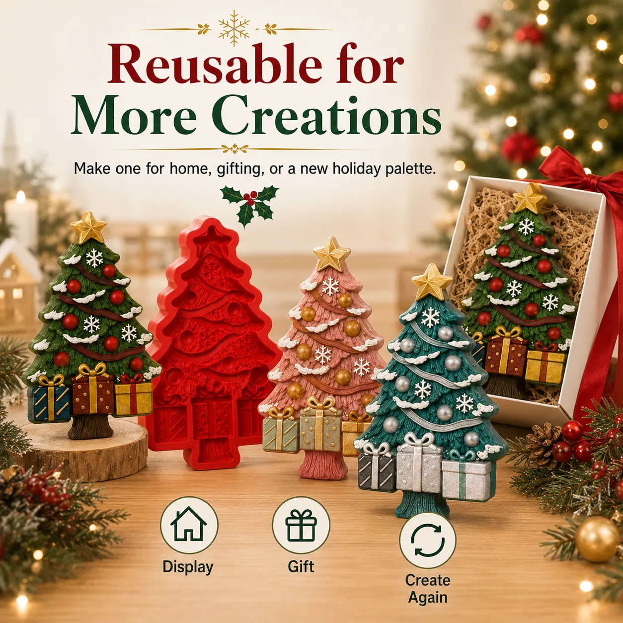 Reusable Christmas tree casting mold