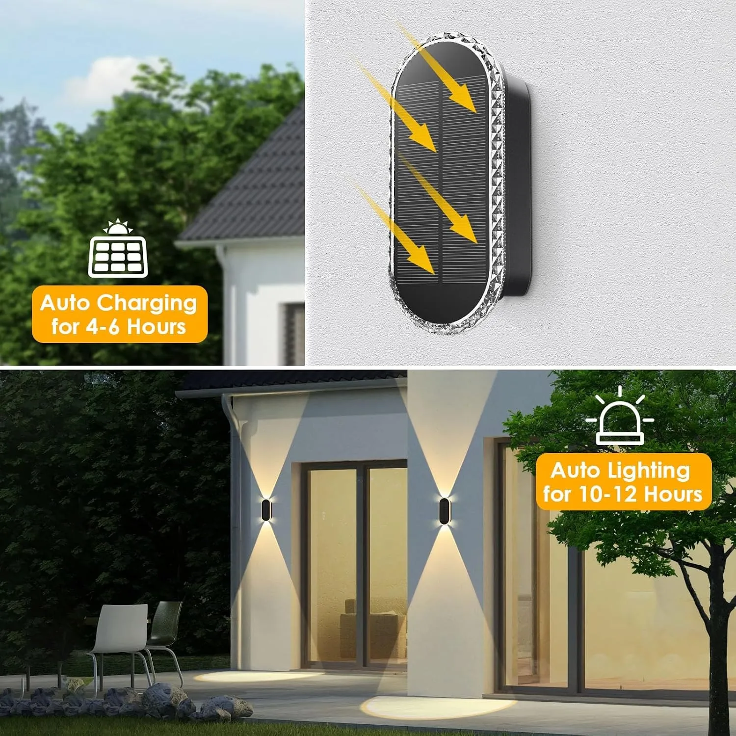 Solar charging and automatic nighttime lighting