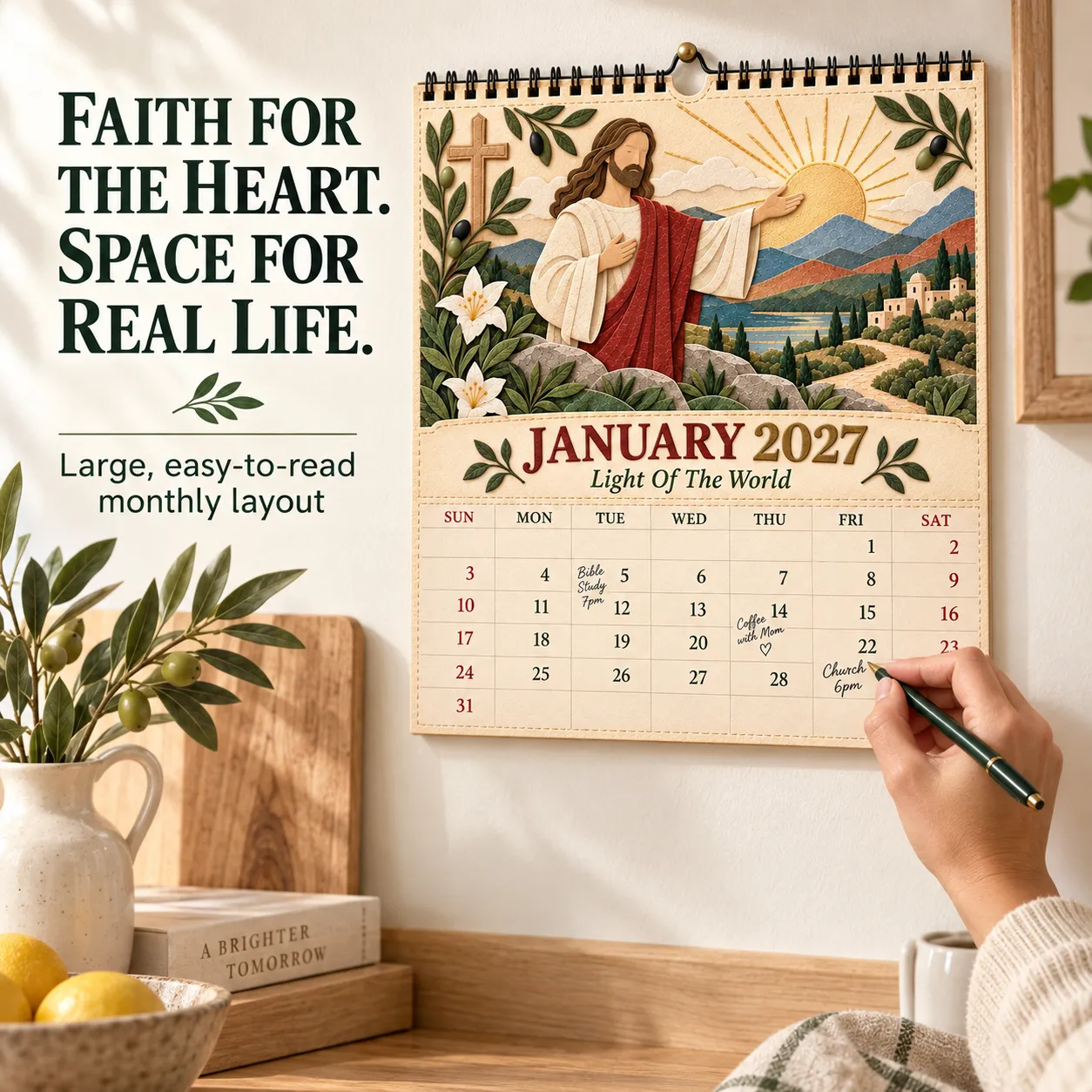 Large easy-to-read 2027 monthly calendar layout
