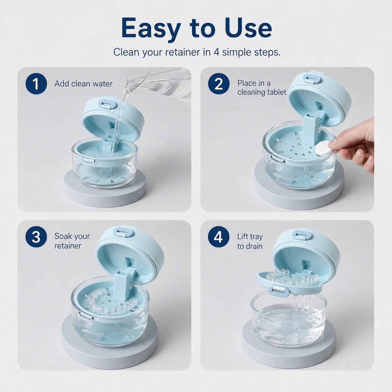Retainer Case Usage Steps Retainer Case Usage Steps