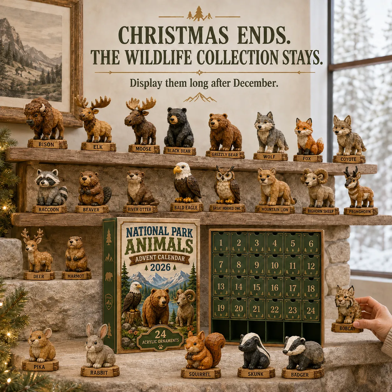 Detailed National Park Wildlife collectible figures