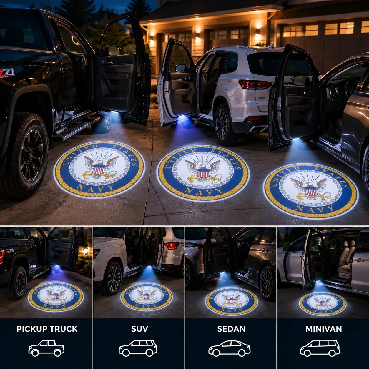 HonorBeam car welcome light installation and projection
