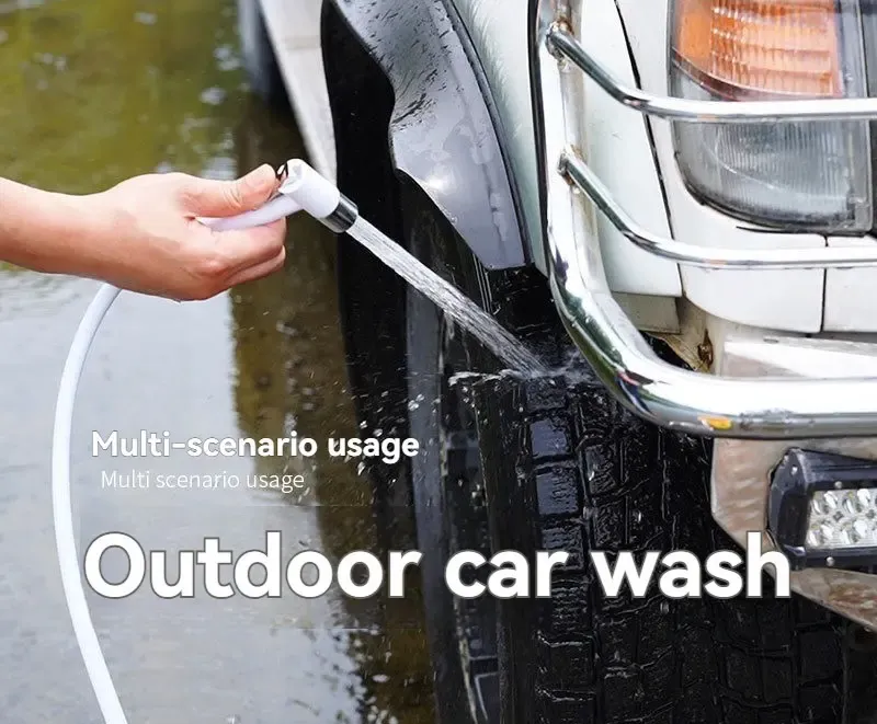 Product Introduction of Portable shower, handheld electric shower, outdoor shower equipment for camping and hiking, pet cleaning, car washing, camping equipment, camping supplies, travel accessories, apartment shower tools 9