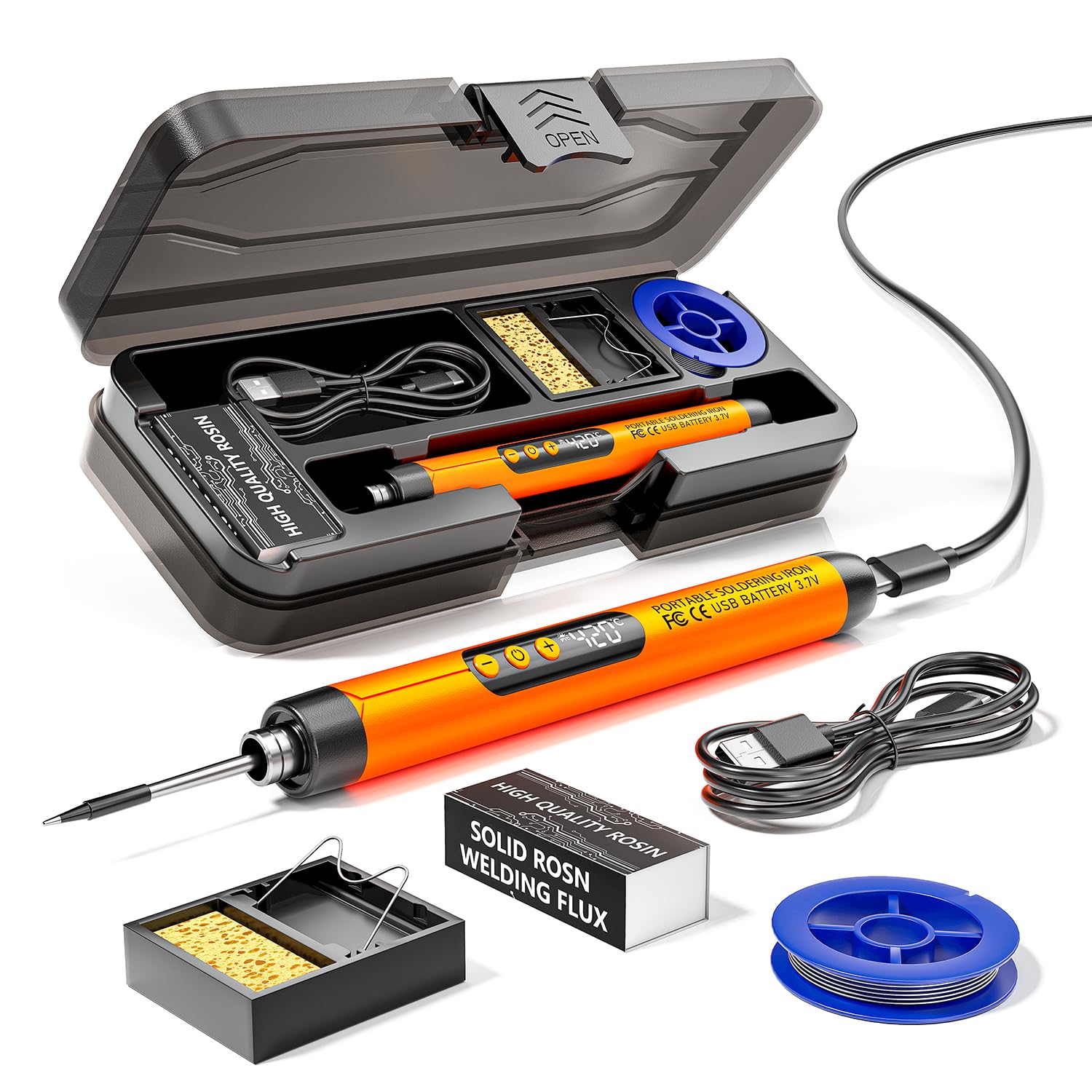 portable soldering iron