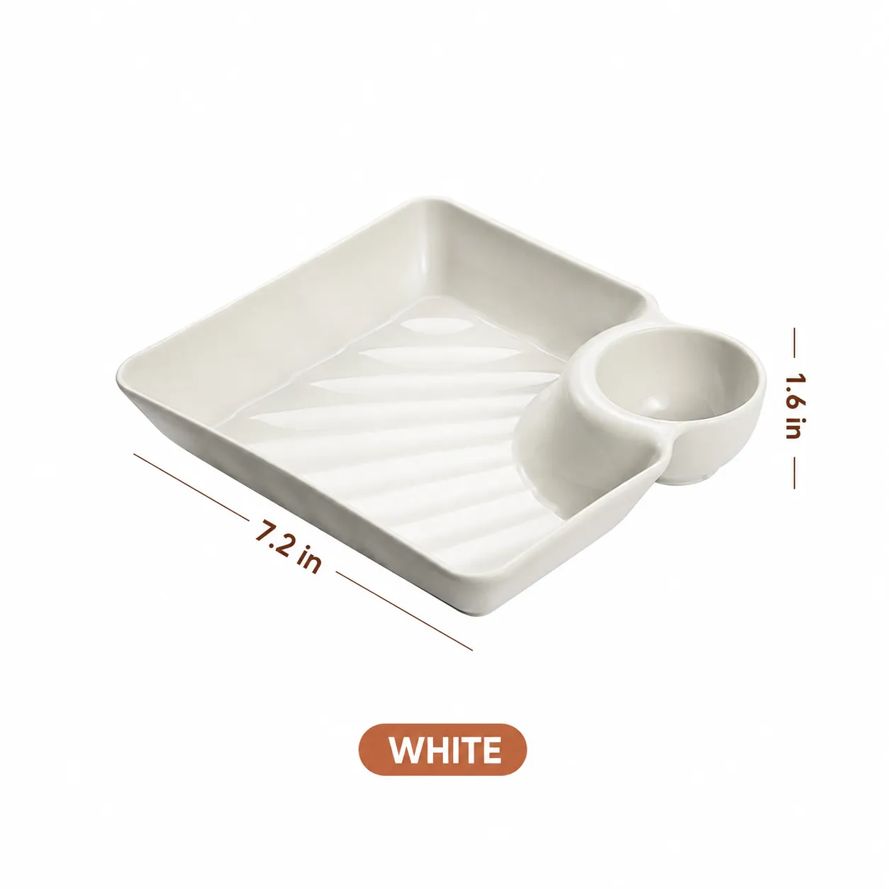 Integrated dipping plate dimensions in inches