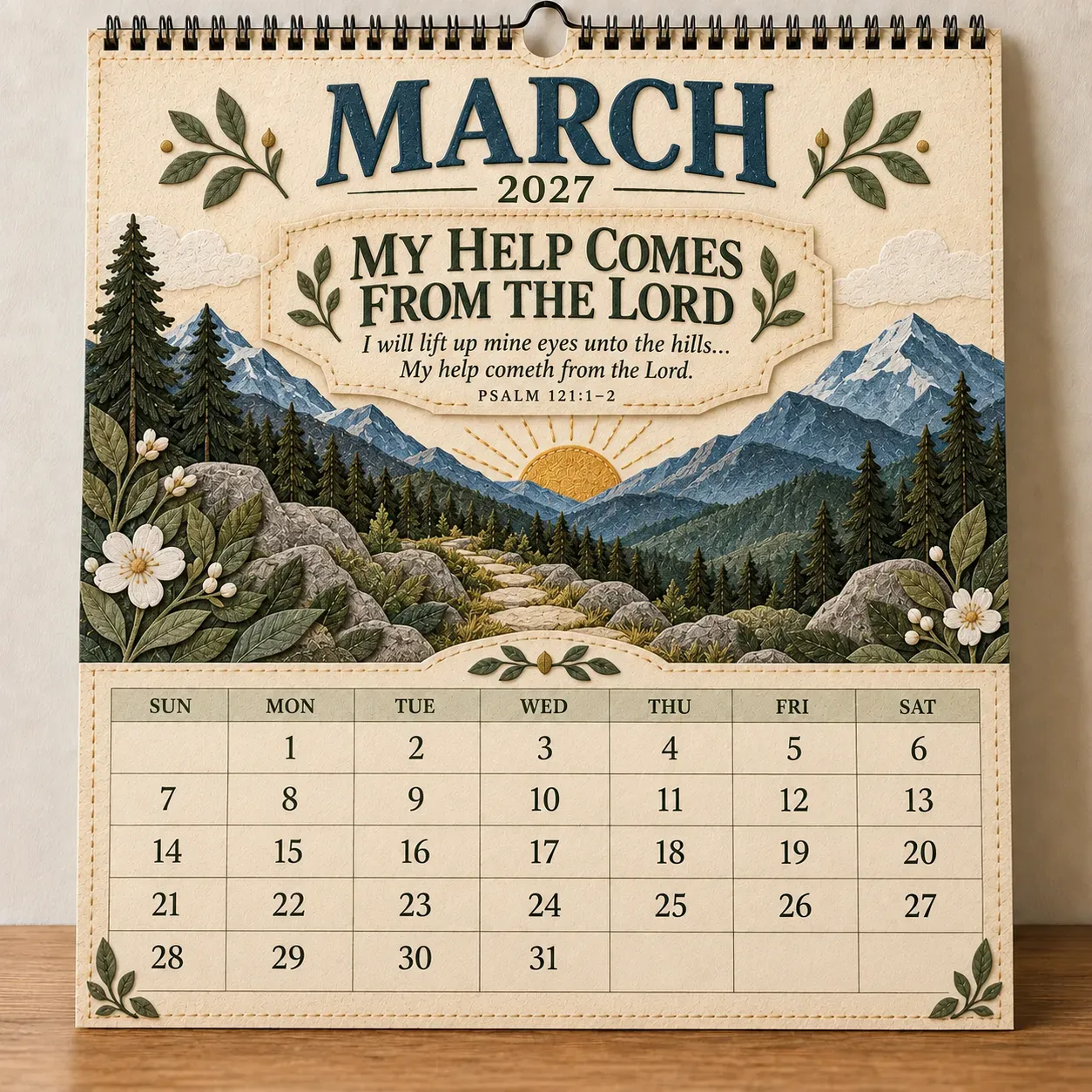March 2027 My Help Comes From The Lord Psalm 121