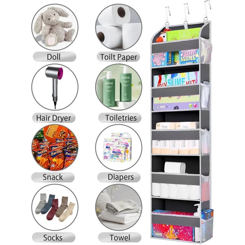 Custom labeled hanging storage system
