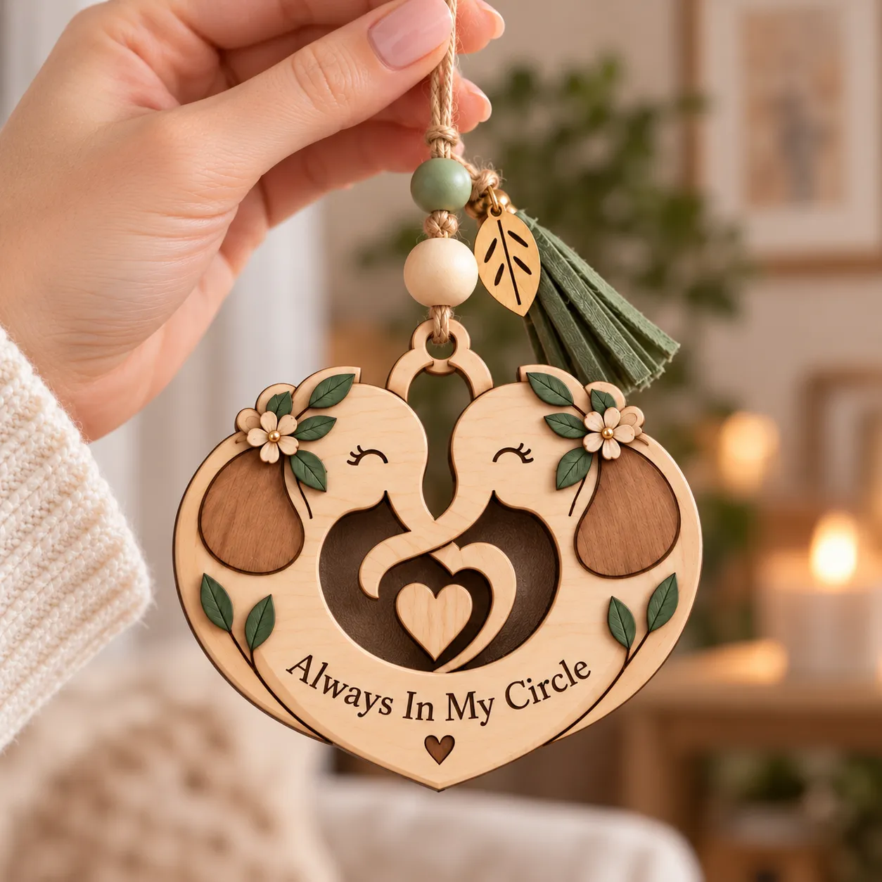 Two Elephant Heart Sisterhood Keepsake
