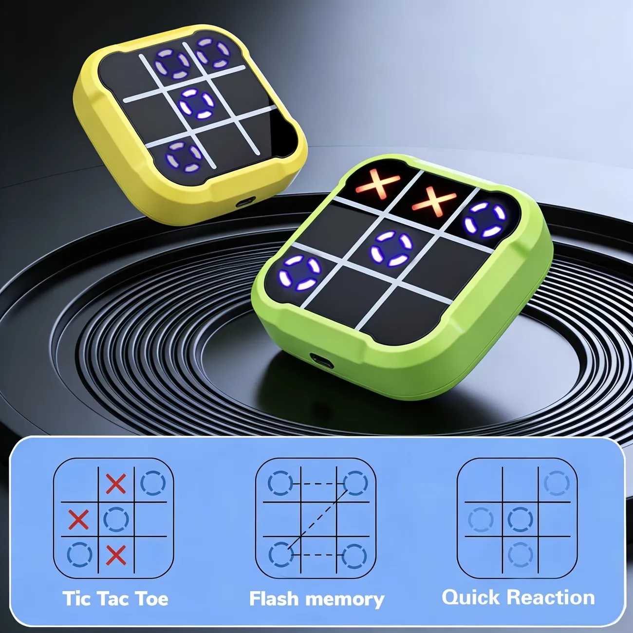 Three electronic game modes