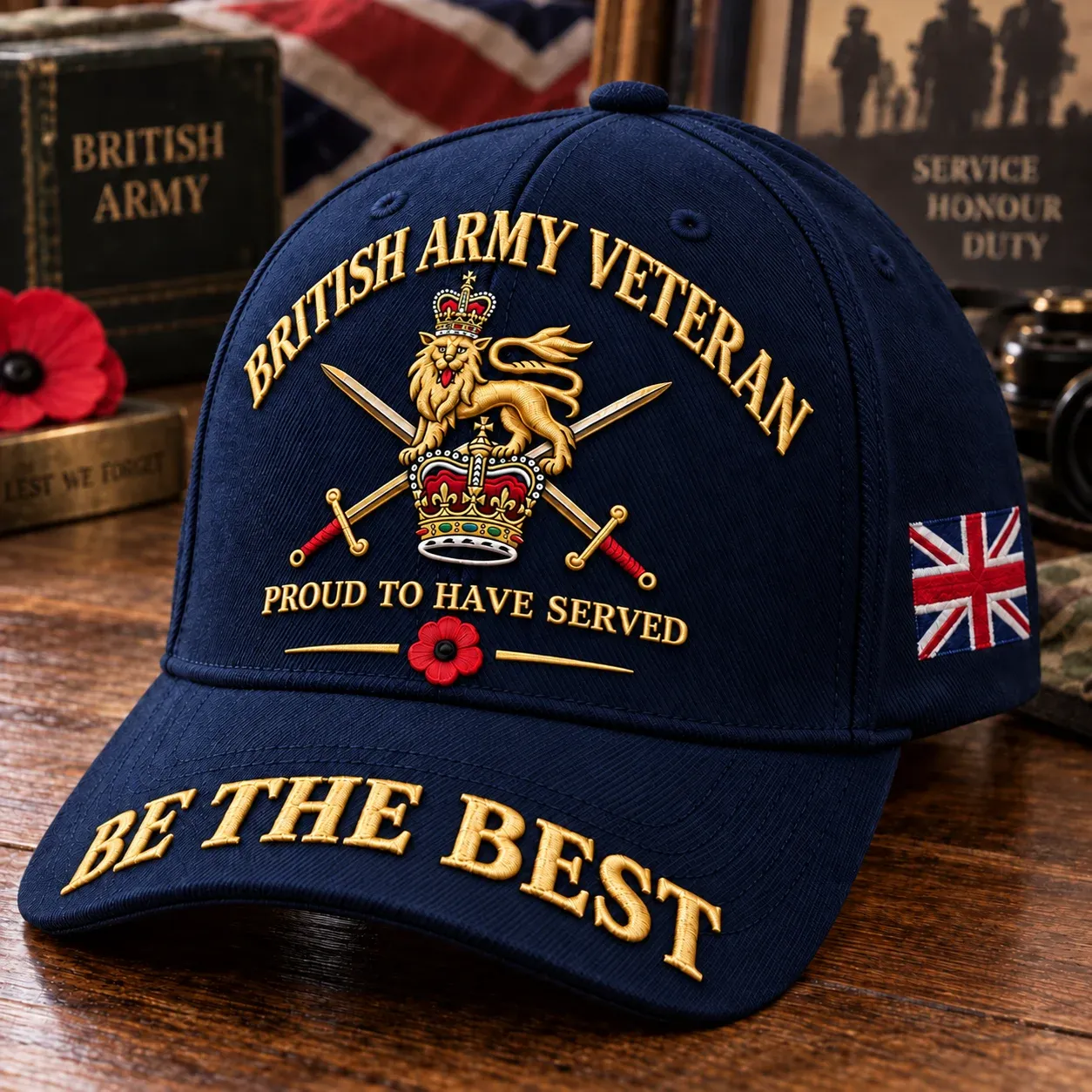 British Army Veteran cap in Blue