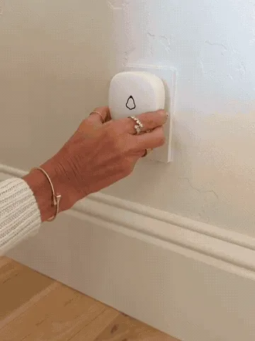 Wireless chime used as an easy room-to-room call point