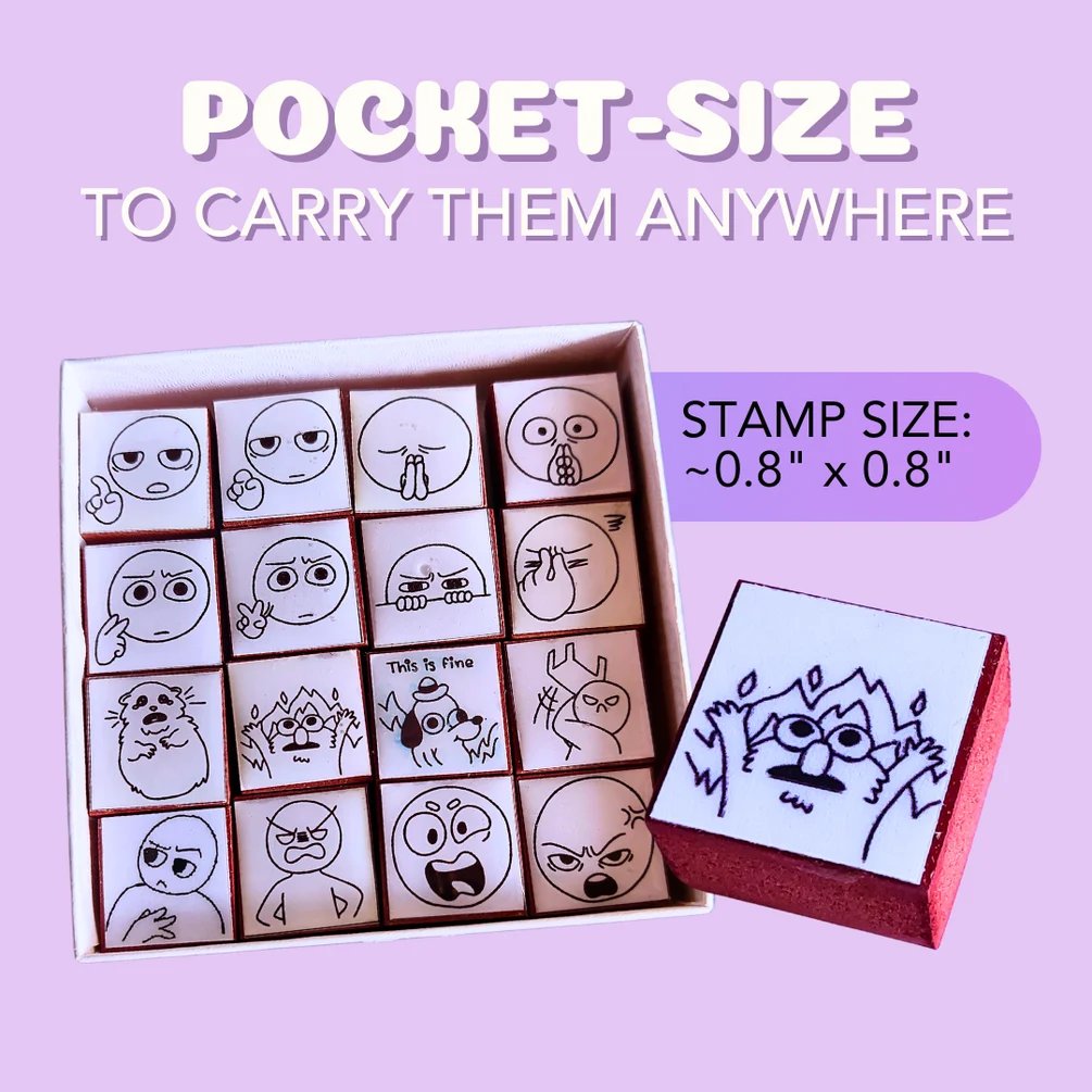 Stamps in use scene