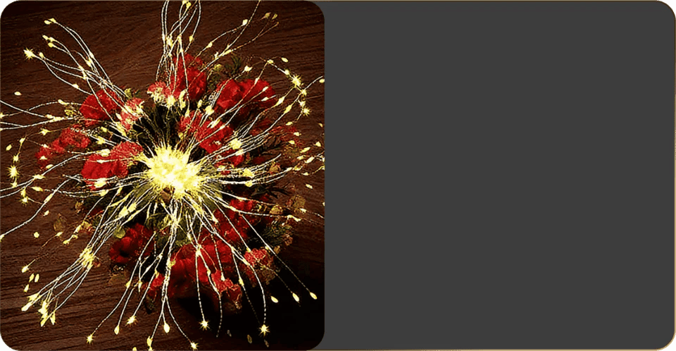 Shapeable sparkle beyond the patio