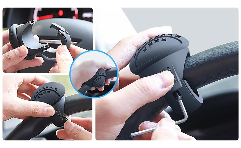 Product Introduction of Silicone Steering Wheel Knob, Anti-Slip car Steering Wheel Knob, Universal for Cars, Trucks, Boat, Tractors wheel booster Interior Automotive 2