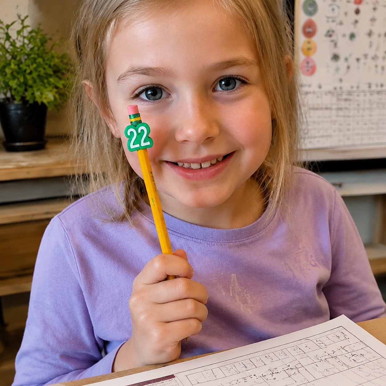 Customer review image of pencil topper set