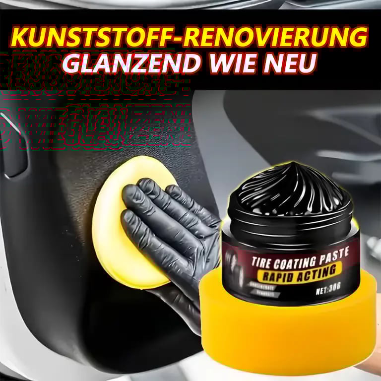 Premium-Reifenversiegelung & Kunststoffpflege: Bringt Gummi und Kunststoff ihren ursprünglichen, tiefschwarzen Glanz zurück