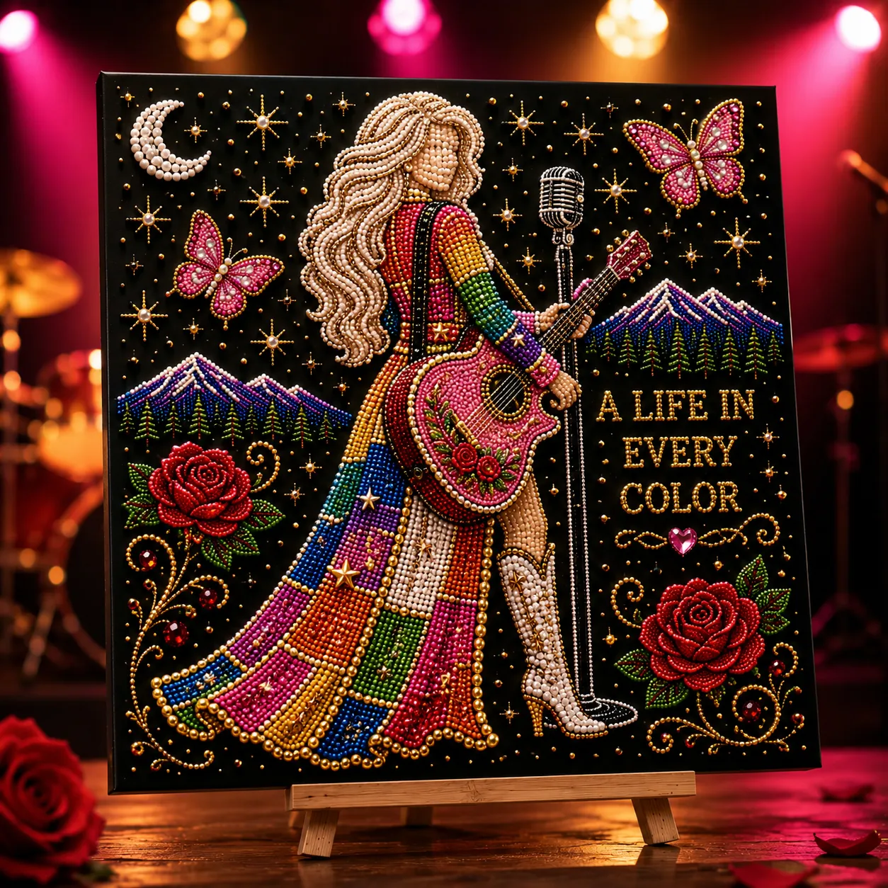 A Life in Every Color bead art design