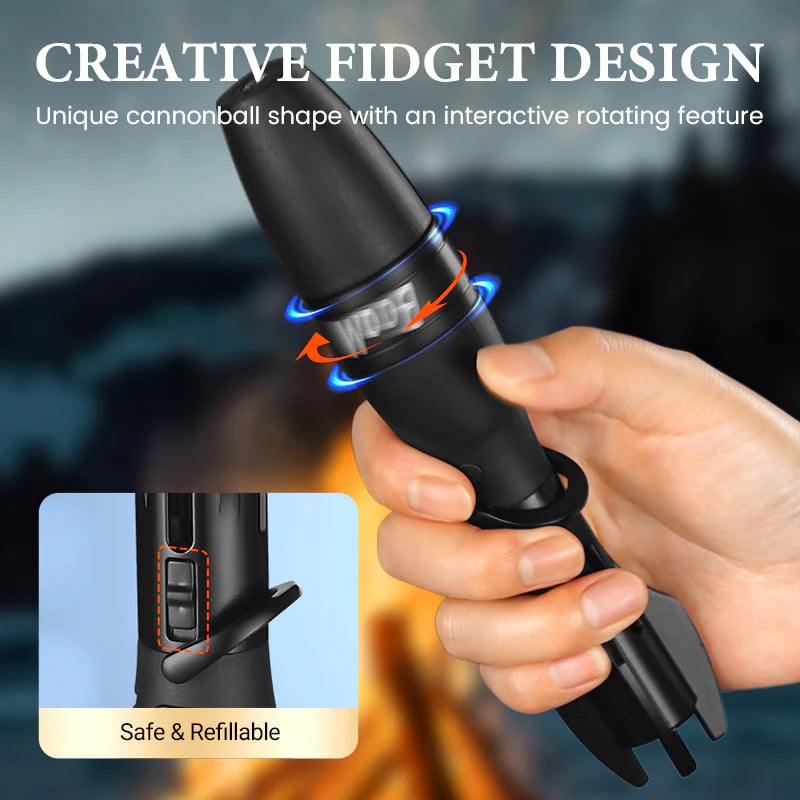 🚀Creative rocket-shaped stress-relieving lighter