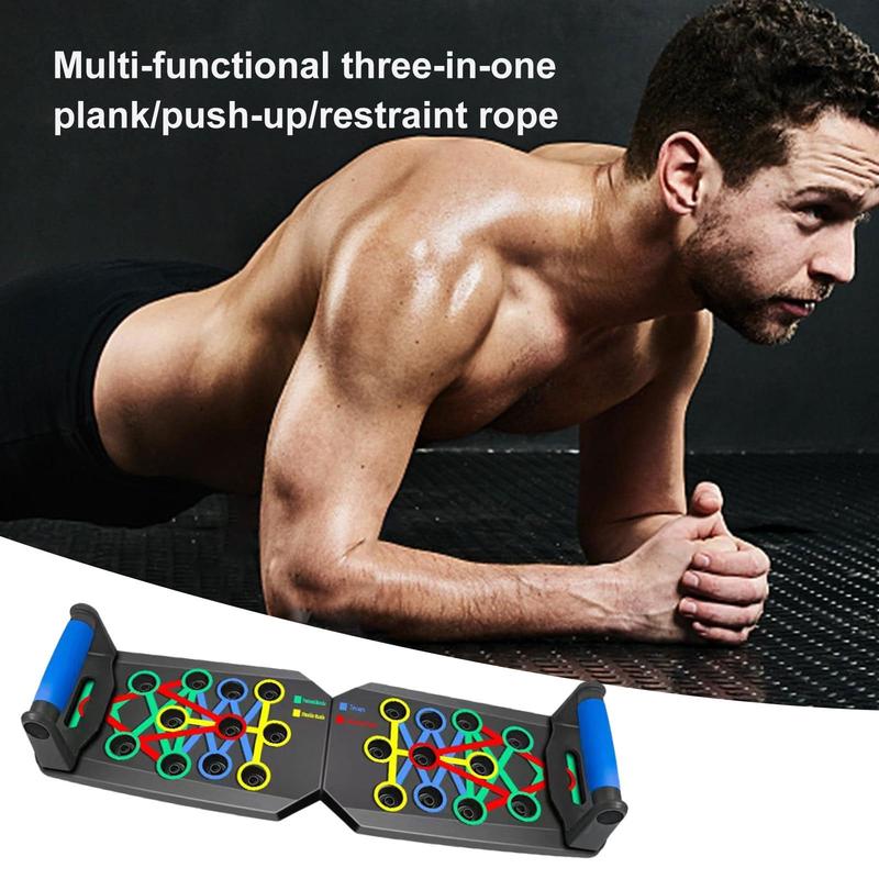 Product Introduction of 【Upgraded Version】Push-up Board, 1 Set Push-up Training Board, Home Push-up Training Board, Pull bar, Chest Muscle Abdominal Muscle Training Equipment for Men & Women, push board, Fitness Enthusiasts, Upper Body Strength, Portable Design 2