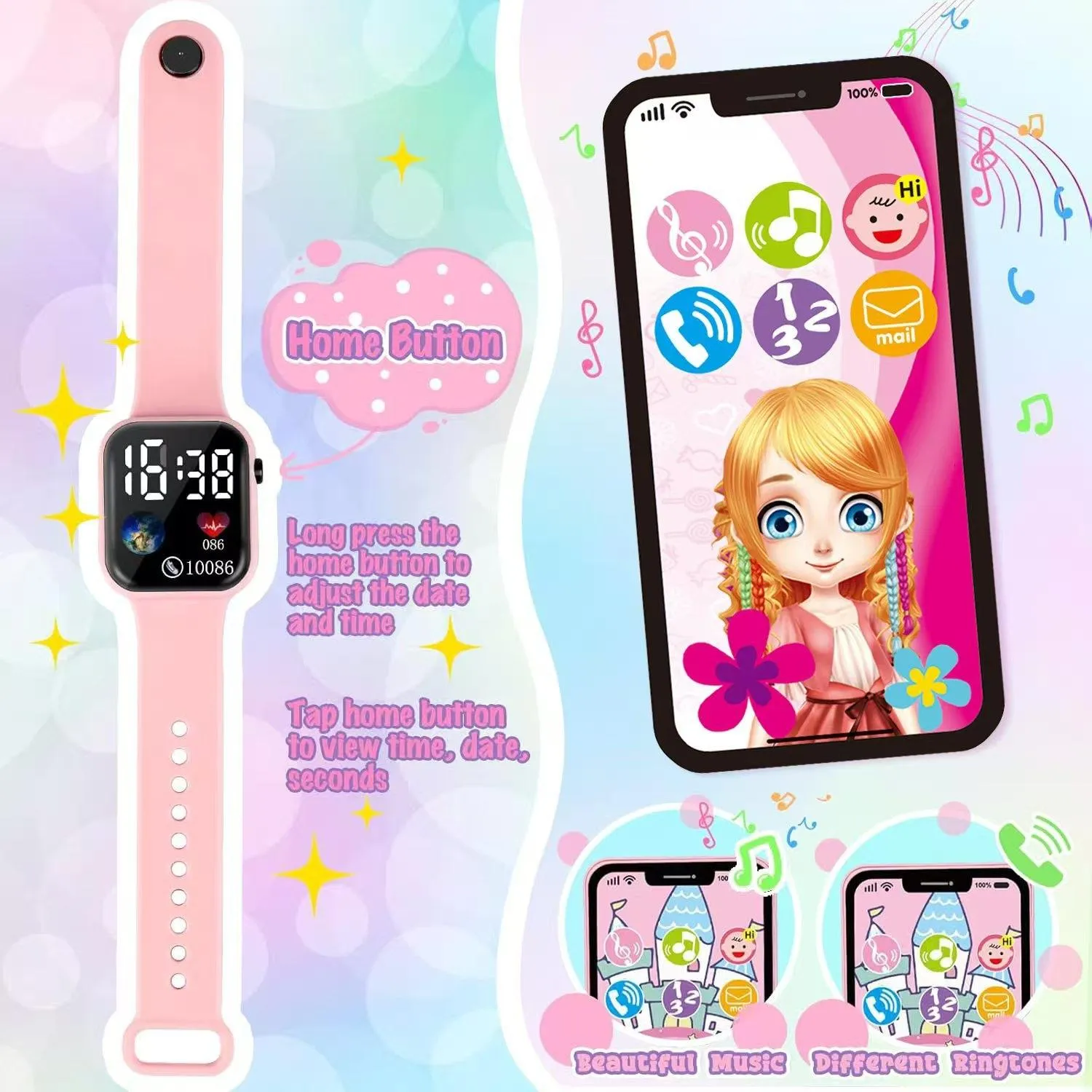Realistic Girl Handbag Toy Set, Colorful Pretend Play Accessories, Includes Phone Wallet Makeup Toys, Perfect Birthday Gift for Girls(This product is available in multiple options.100mah Button Battery) Realistic Girl Handbag Toy Set, Colorful Pretend Play Accessories, Includes Phone Wallet Makeup Toys, Perfect Birthday Gift for Girls(This product is available in multiple options.100mah Button Battery)