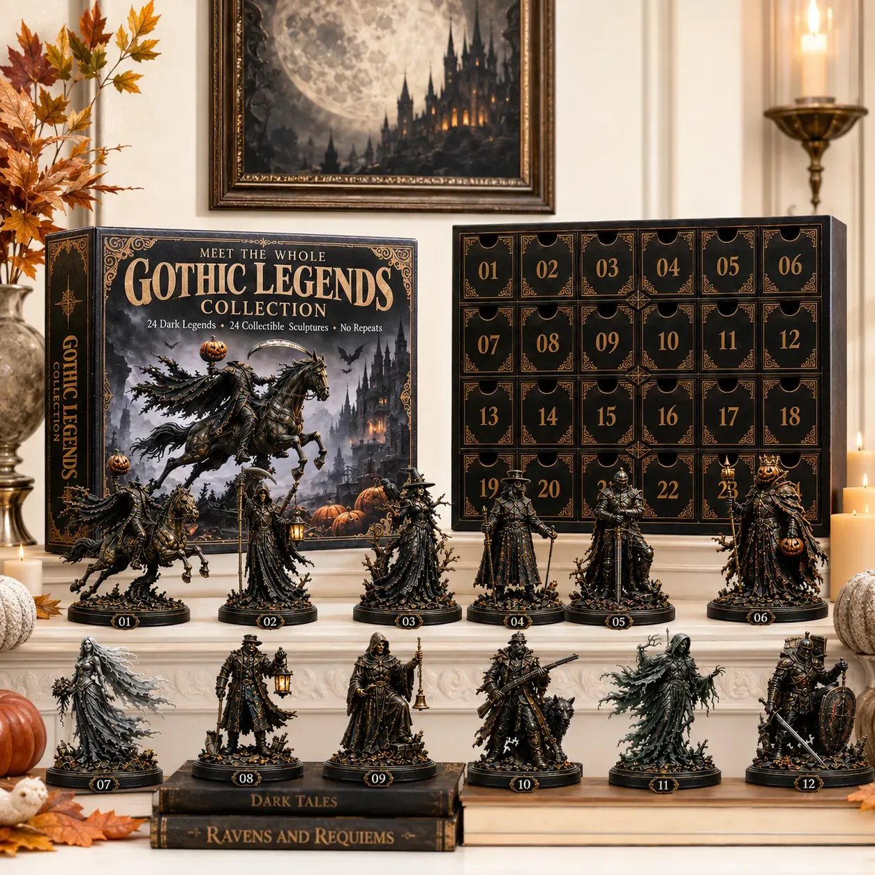 Gothic Legends displayed in home interior